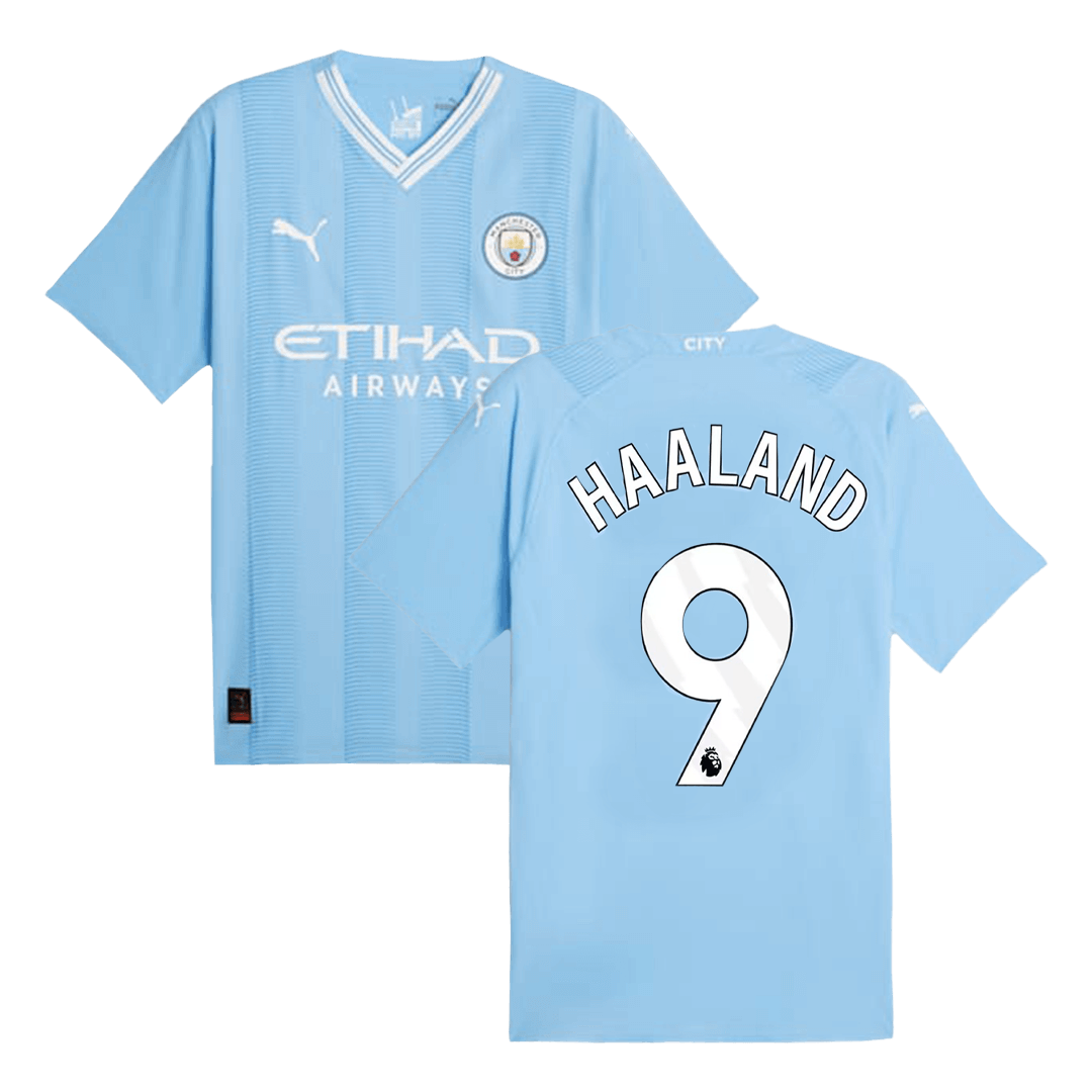 Player Version HAALAND #9 Manchester City Home  Soccer Jersey 2023/24 footmaillots.fr