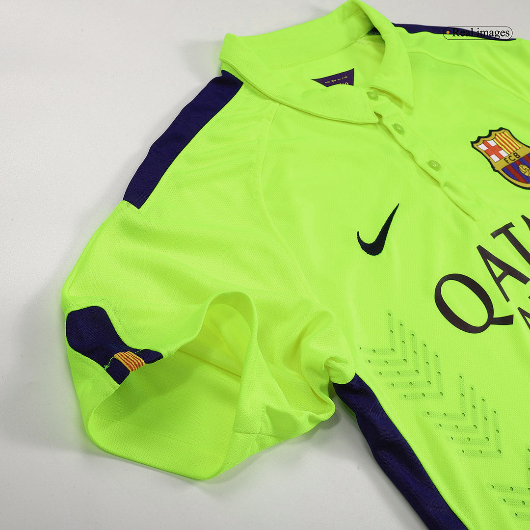 Retro MESSI #10 2014/15 Barcelona Third Away  Soccer Jersey footmaillots.fr