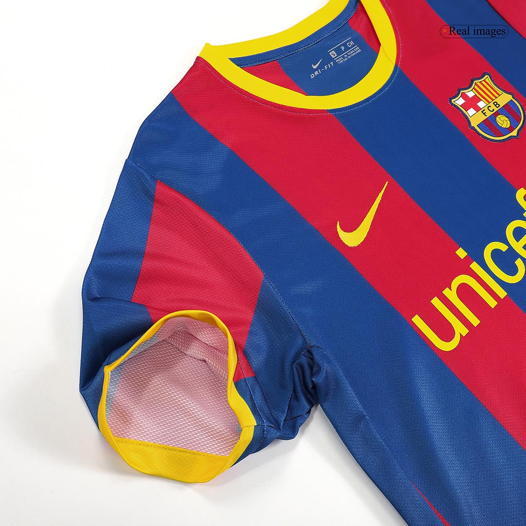Retro MESSI #10 2010/11 Barcelona Home  Soccer Jersey footmaillots.fr