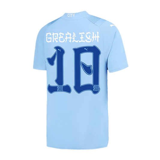 GREALISH #10 Manchester City Japanese Tour Printing Home  Soccer Jersey 2023/24 footmaillots.fr
