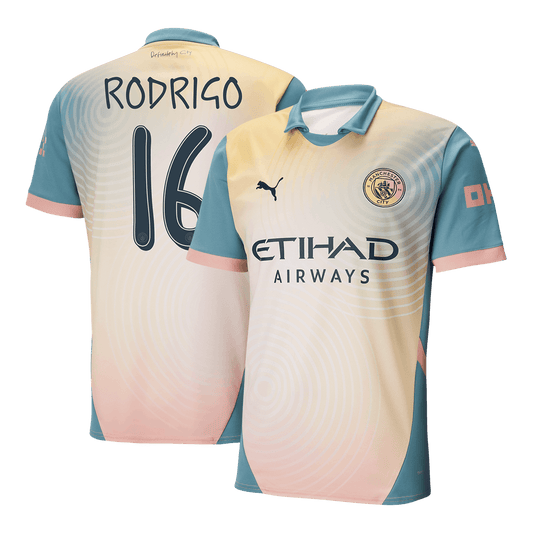 RODRIGO #16 Manchester City Fourth Away  Soccer Jersey 2024/25 - Definitely City (UCL) footmaillots.fr