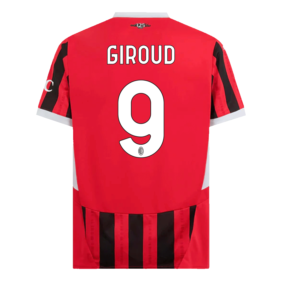 GIROUD #9 AC Milan Home  Soccer Jersey 2024/25 footmaillots.fr