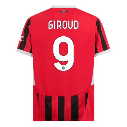 GIROUD #9 AC Milan Home  Soccer Jersey 2024/25 footmaillots.fr