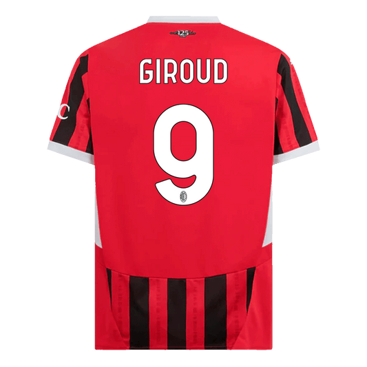 GIROUD #9 AC Milan Home  Soccer Jersey 2024/25 footmaillots.fr