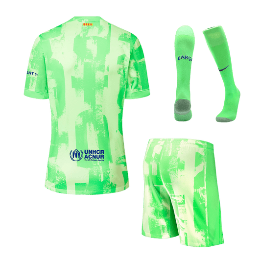 Barcelona Third Away  Soccer Jersey Kit(Jersey+Shorts+Socks) 2024/25- (Spotify Logo Without Text) footmaillots.fr