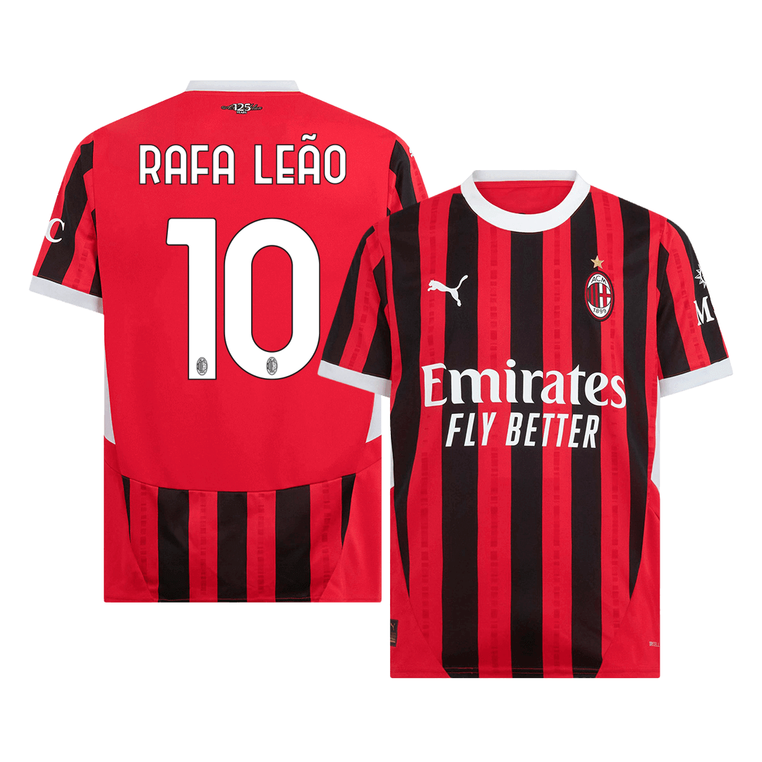 RAFA LE?O #10 AC Milan Home  Soccer Jersey 2024/25 footmaillots.fr
