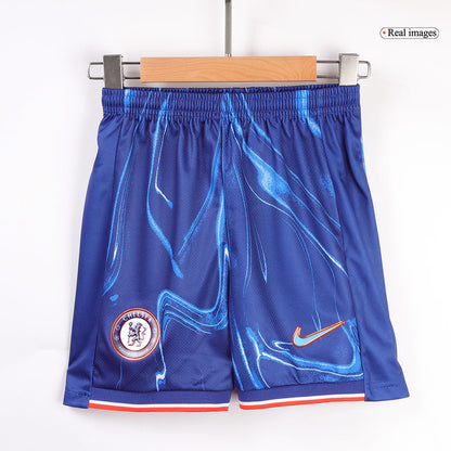 Kid's Chelsea Home  Soccer Jersey Kit(Jersey+Shorts) 2024/25 footmaillots.fr