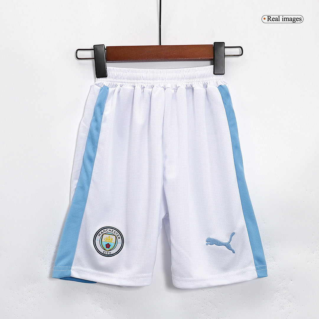 Kid's Manchester City Home  Soccer Jersey Kit(Jersey+Shorts) 2023/24 footmaillots.fr