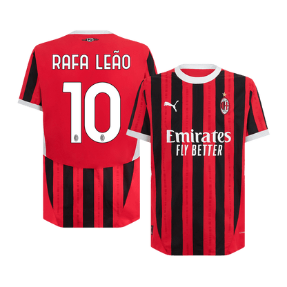 Player Version RAFA LE?O #10 AC Milan Home  Soccer Jersey 2024/25 footmaillots.fr