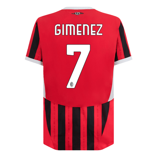Player Version GIMENEZ #7 AC Milan Home  Soccer Jersey 2024/25 footmaillots.fr