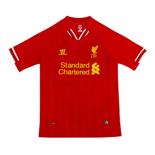 Retro SUAREZ #7 2013/14 Liverpool Home  Soccer Jersey footmaillots.fr