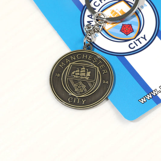 Manchester City Logo Soccer Key Chain footmaillots.fr