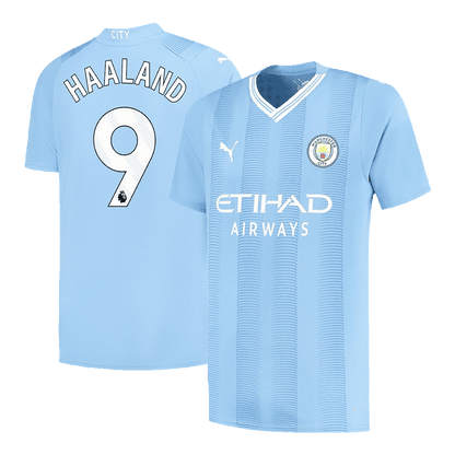 HAALAND #9 Manchester City Home  Soccer Jersey 2023/24 footmaillots.fr