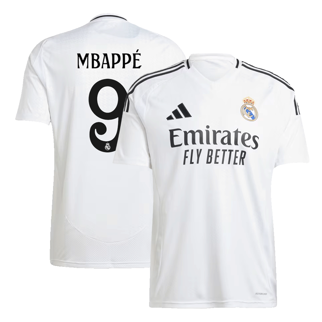 MBAPP? #9 Real Madrid Home  Soccer Jersey 2024/25 footmaillots.fr