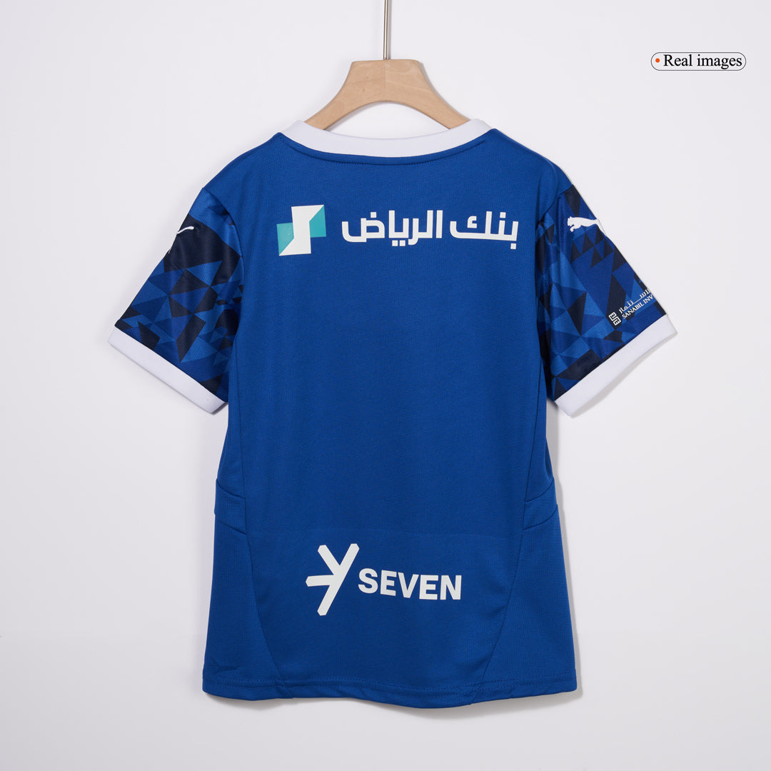 Kid's Al Hilal SFC Home  Soccer Jersey Kit(Jersey+Shorts) 2024/25 footmaillots.fr