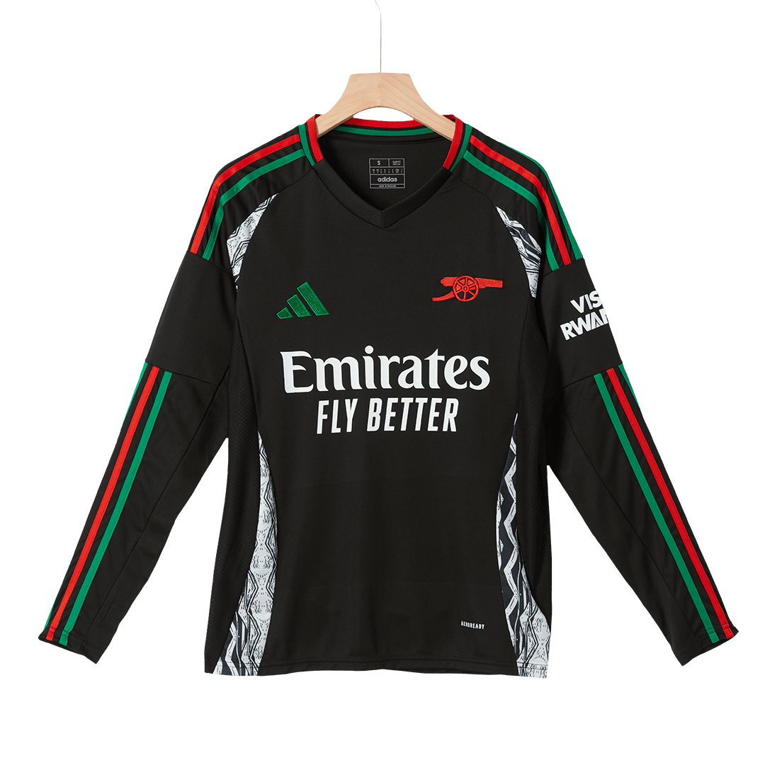 Arsenal Away Long Sleeve  Soccer Jersey 2024/25 footmaillots.fr