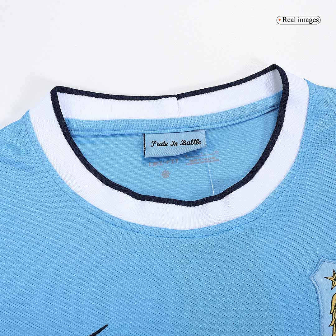 Retro 2013/14 Manchester City Home  Soccer Jersey footmaillots.fr
