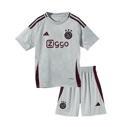 Kid's Ajax Third Away  Soccer Jersey Kit(Jersey+Shorts) 2024/25 footmaillots.fr