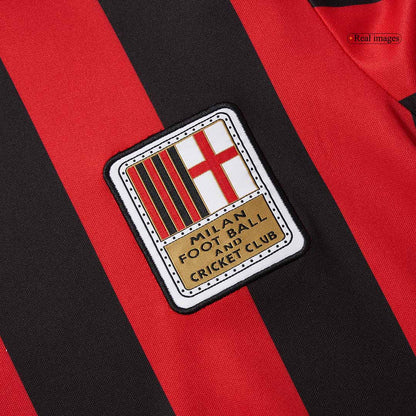 #125 AC Milan 125th Anniversary Long Sleeve  Soccer Jersey 2024/25 footmaillots.fr