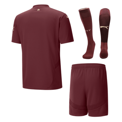 Manchester City Third Away  Soccer Jersey Kit(Jersey+Shorts+Socks) 2024/25 footmaillots.fr