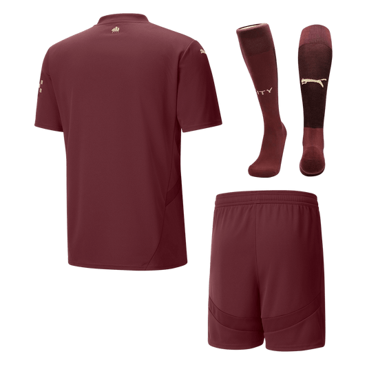 Manchester City Third Away  Soccer Jersey Kit(Jersey+Shorts+Socks) 2024/25 footmaillots.fr
