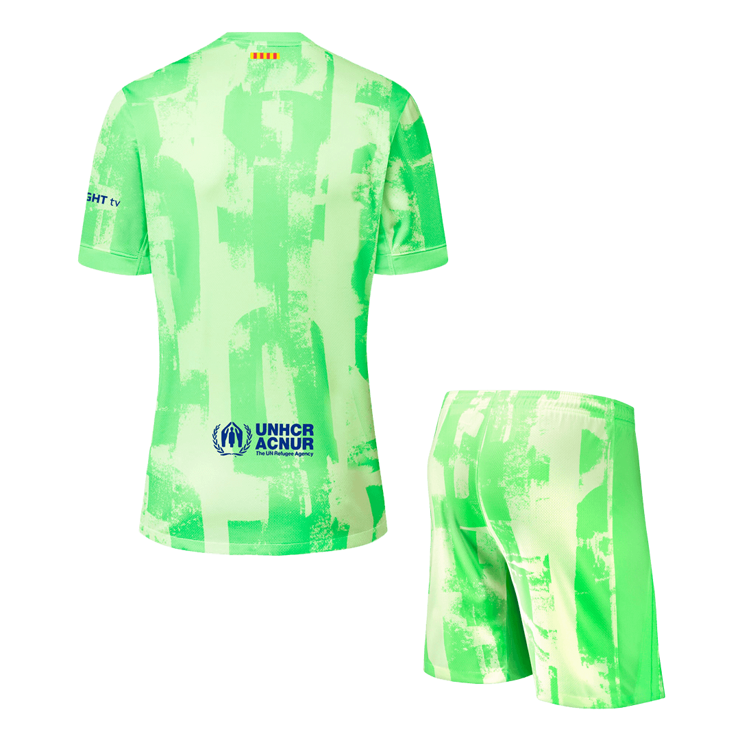 Barcelona Third Away  Soccer Jersey Kit(Jersey+Shorts) 2024/25 - (Spotify Logo Without Text) footmaillots.fr