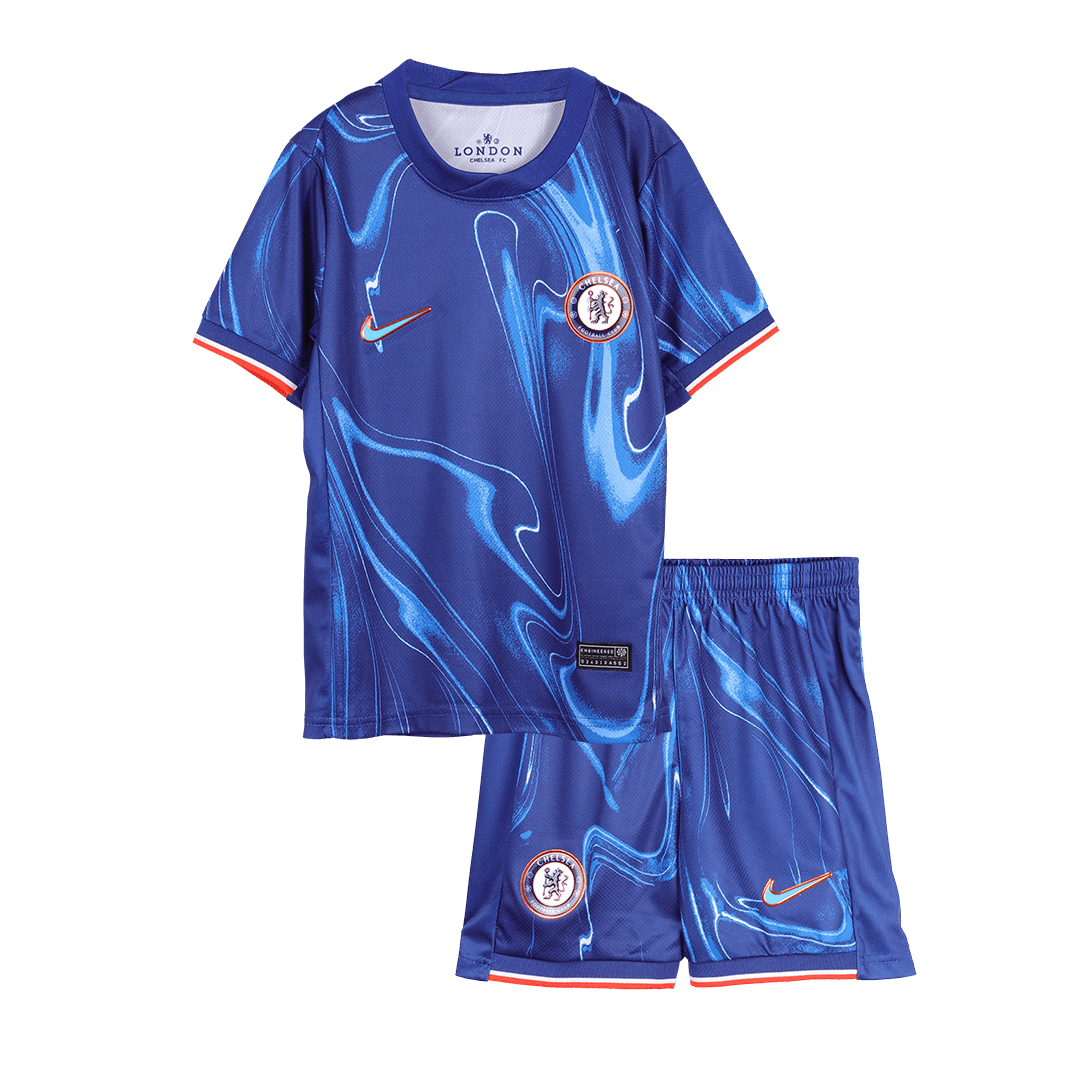 Kid's Chelsea Home  Soccer Jersey Kit(Jersey+Shorts) 2024/25 footmaillots.fr