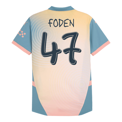 Player Version FODEN #47 Manchester City Fourth Away  Soccer Jersey 2024/25 - Definitely City footmaillots.fr