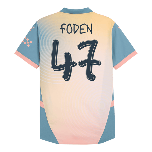 Player Version FODEN #47 Manchester City Fourth Away  Soccer Jersey 2024/25 - Definitely City footmaillots.fr