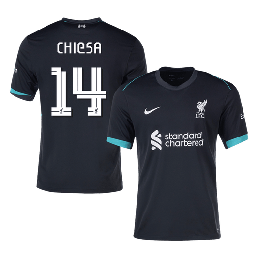 CHIESA #14 Liverpool Away  Soccer Jersey 2024/25 - UCL footmaillots.fr