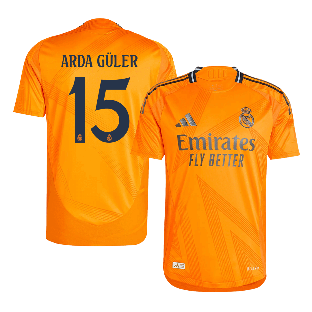 Player Version Arda Güler #15 Real Madrid Away  Soccer Jersey 2024/25 footmaillots.fr