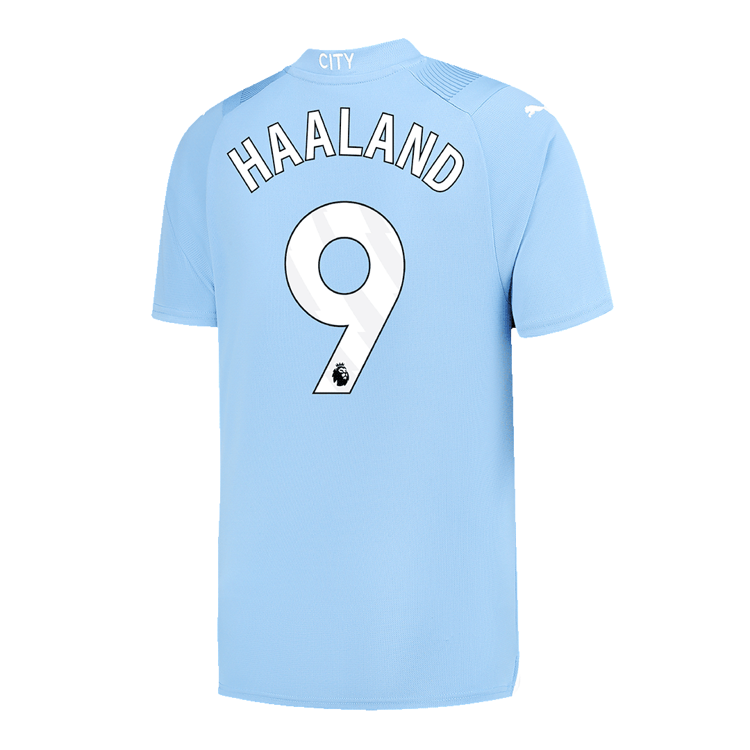 HAALAND #9 Manchester City Home  Soccer Jersey 2023/24 footmaillots.fr