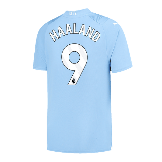 HAALAND #9 Manchester City Home  Soccer Jersey 2023/24 footmaillots.fr