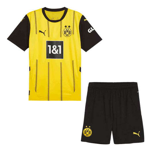 Borussia Dortmund Home  Soccer Jersey Kit(Jersey+Shorts) 2024/25 footmaillots.fr