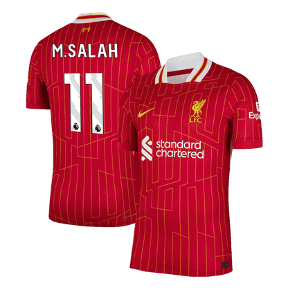 Player Version M.SALAH #11 Liverpool Home  Soccer Jersey 2024/25 footmaillots.fr