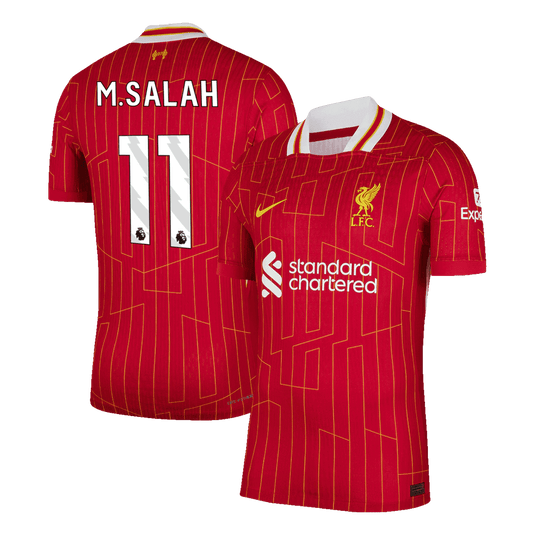 Player Version M.SALAH #11 Liverpool Home  Soccer Jersey 2024/25 footmaillots.fr