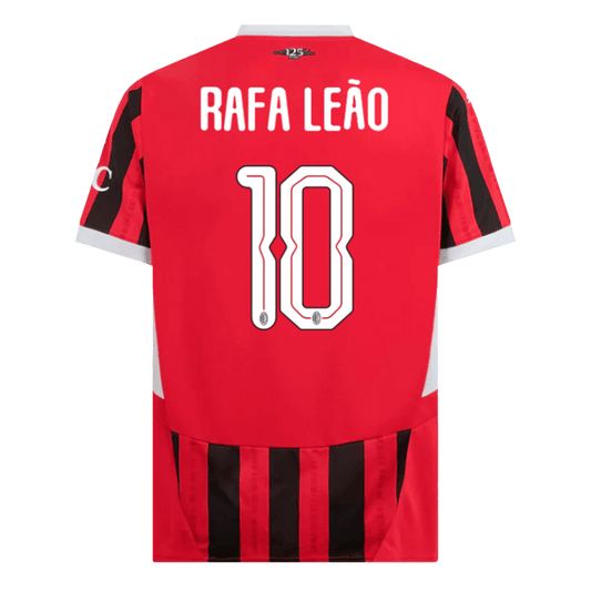 RAFA LE?O #10 AC Milan Home  Soccer Jersey 2024/25 - UCL footmaillots.fr