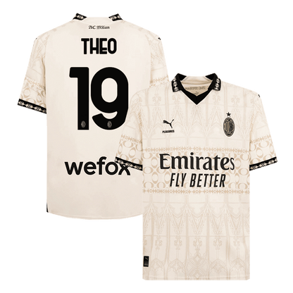 THEO #19 AC Milan X Pleasures Fourth Away  Soccer Jersey 2023/24 footmaillots.fr