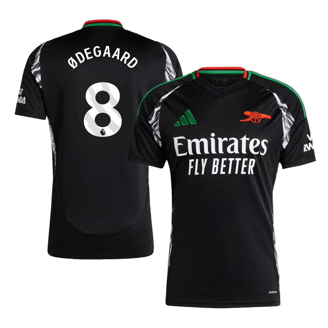 ØDEGAARD #8 Arsenal Away  Soccer Jersey 2024/25 footmaillots.fr