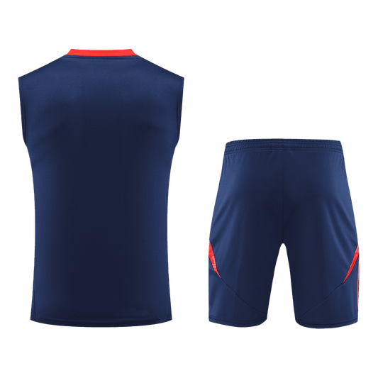 Manchester United Pre-Match  Soccer Jersey Vest Kit(Jersey+Shorts) 2024/25 footmaillots.fr