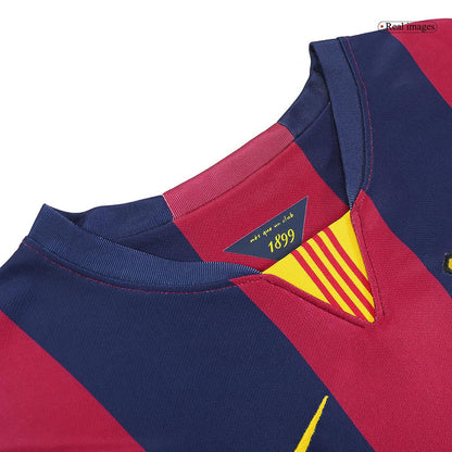 Retro Suárez #9 2014/15 Barcelona Home  Soccer Jersey footmaillots.fr