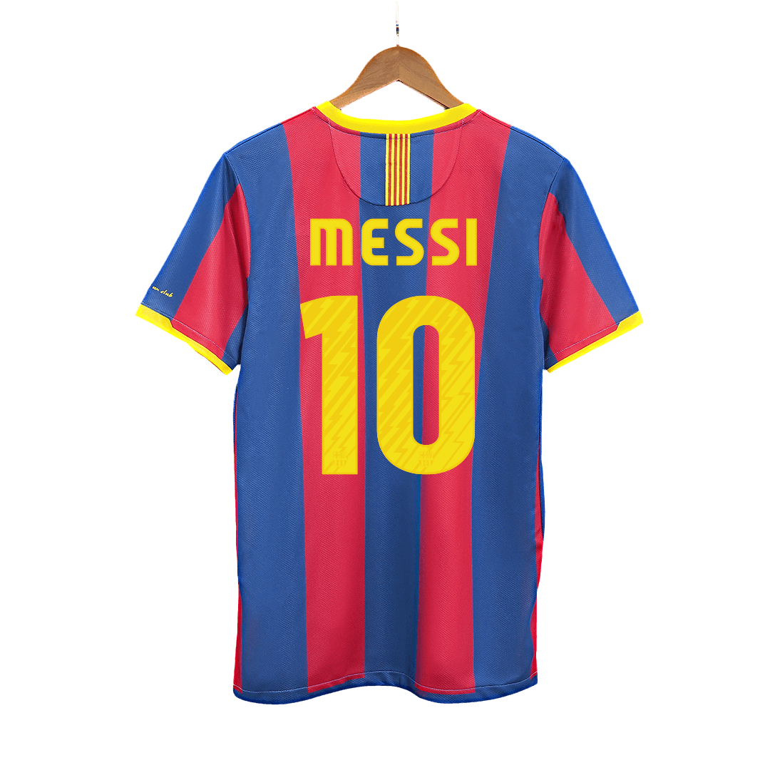 Retro MESSI #10 2010/11 Barcelona Home  Soccer Jersey footmaillots.fr