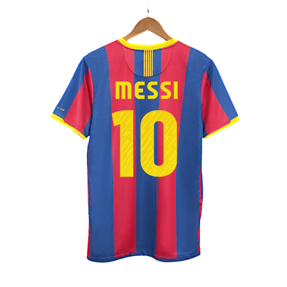Retro MESSI #10 2010/11 Barcelona Home  Soccer Jersey footmaillots.fr