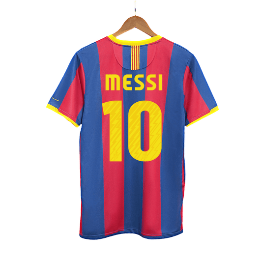 Retro MESSI #10 2010/11 Barcelona Home  Soccer Jersey footmaillots.fr