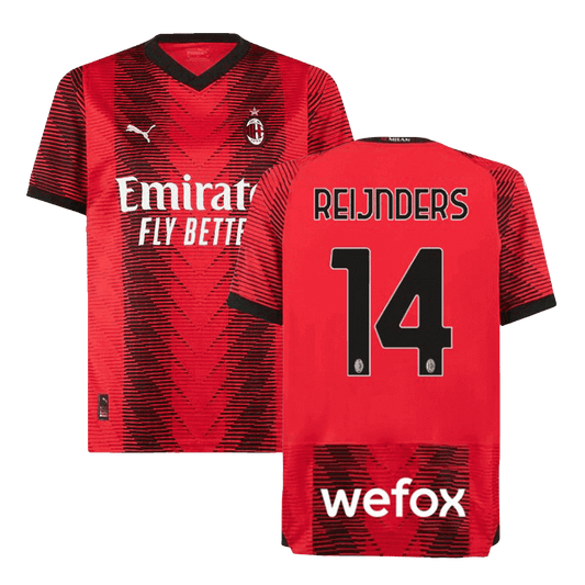 REIJNDERS #14 AC Milan Home  Soccer Jersey 2023/24 footmaillots.fr
