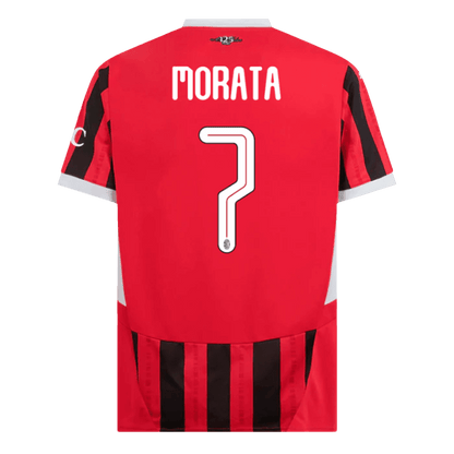 MORATA #7 AC Milan Home  Soccer Jersey 2024/25 - UCL footmaillots.fr