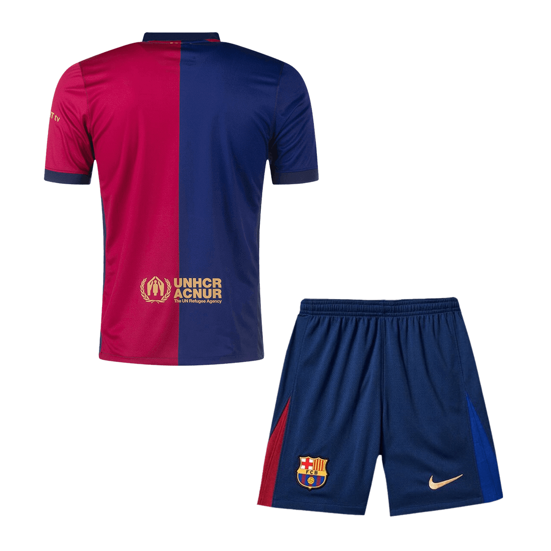Barcelona Home  Soccer Jersey Kit(Jersey+Shorts) 2024/25 footmaillots.fr