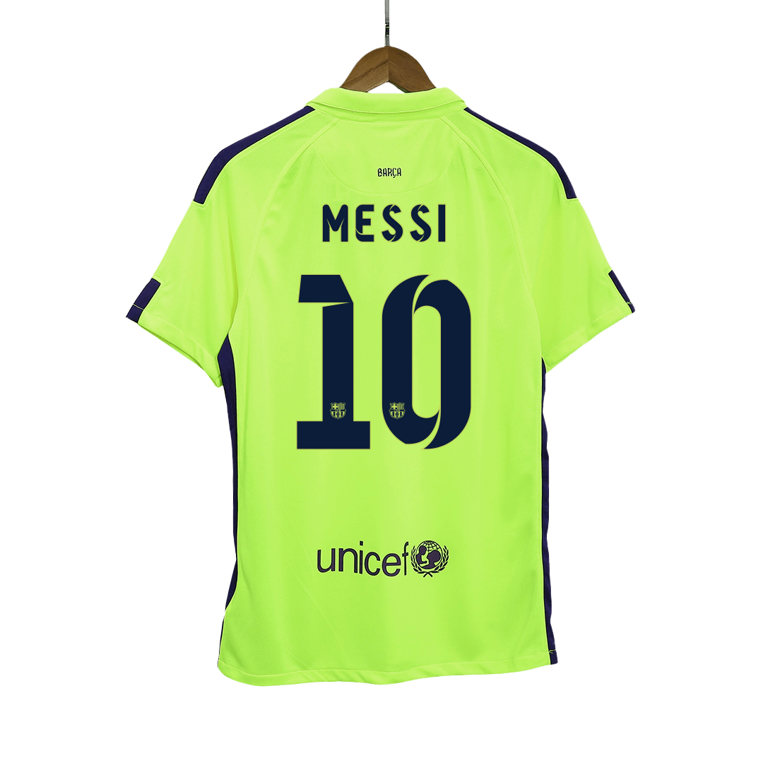 Retro MESSI #10 2014/15 Barcelona Third Away  Soccer Jersey footmaillots.fr