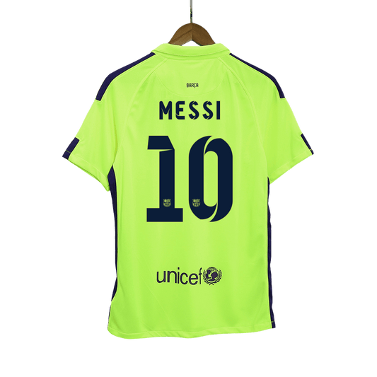 Retro MESSI #10 2014/15 Barcelona Third Away  Soccer Jersey footmaillots.fr