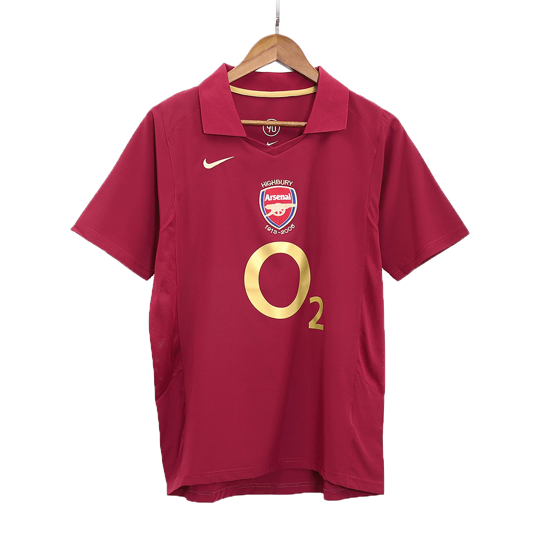 Retro HENRY #14 2005/06 Arsenal Home  Soccer Jersey footmaillots.fr
